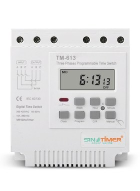 Three Phases 380V 7 Days Weekly Programmable Timer Relay Di
