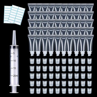 50 pcs 15ml lip gloss tubes Lip Balm Soft Hose Makeup Squeez