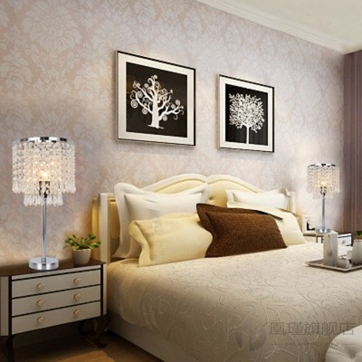 LED Crystal Table Lamp For Bedroom Bedside Light Luxury Lamp