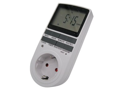 EU Plug Digital Programmable Timer Socket Switch for Househ