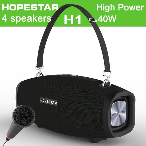 High Power 40W Bluetooth Speaker Super Big Portable Column