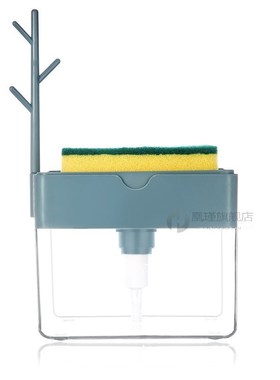 Soap Pump Dispenser With Sponge Holder 2-in-1 Liquid Dispens