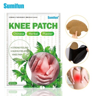 Sumifun 12Pcs/Bag New Knee Plaster Sticker Wormwood Extract