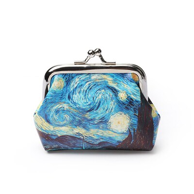 Famous Van Gogh Oil Printing Small Wallet For Women Landsca
