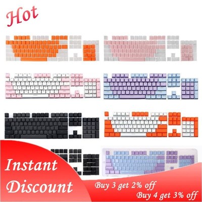 1Set Translucent Double Shot PBT 104 KeyCaps Backlit For Ou