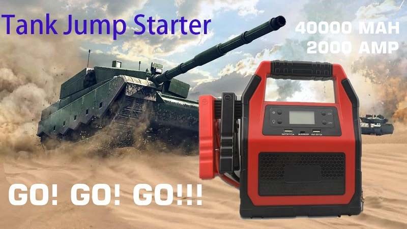 45000MAH Tank Car Jump Starter 12V 24V Auto Battery Booster