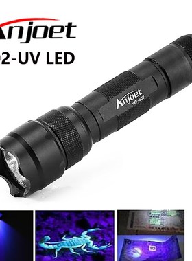 Anjoet 502B 800 Lumen WF-502B UV Violet  LED Aluminum Flashl