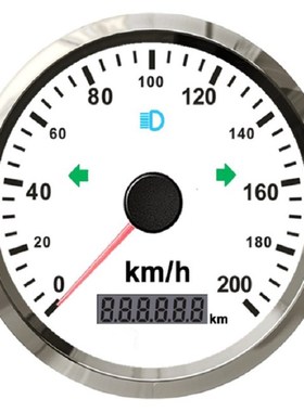 125km/h 85mm GPS Speedometer 200km/h For Car Boat Truck 12V