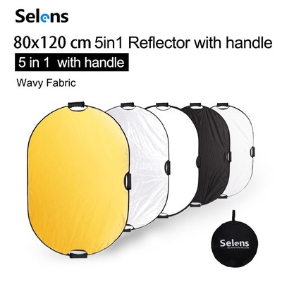 Selens 80x120cm 5 in 1 Reflector Photography Portable Light