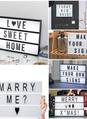 A4 A5 Size LED Combination Night Light Box Night Lamp DIY L