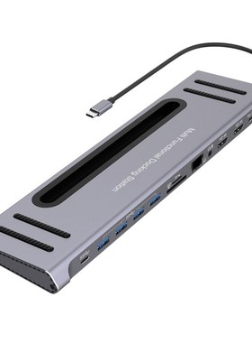 12 in 1 USB C HUB, Multifunctional Docking Station Includes
