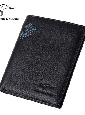 Kangaroo Kingdom Luxury Brand Men Wallets Genuine Leather S