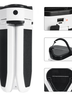 USB 60LED Solar Garage Light Solar Powered 3 Leaves Multifu