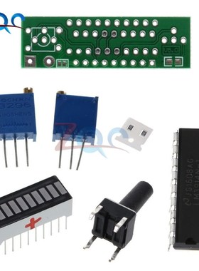 Electronic Diy Kits LM3914 Display Board 3.7V Lithium Batter