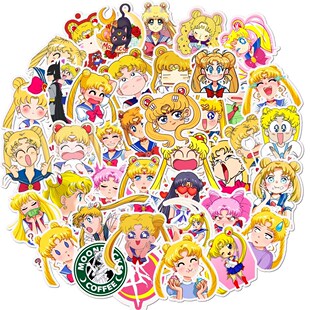 Wholesales 50 Pieces/lot Waterproof Anime Sailor Moon Mobile