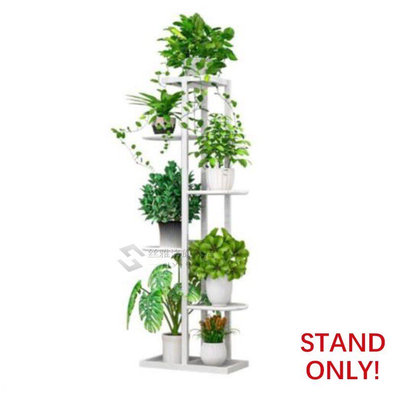 Retro Iron Flower Stand Pot Planters Display Shelves 6 Layer