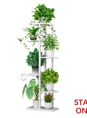 Retro Iron Flower Stand Pot Planters Display Shelves 6 Layer
