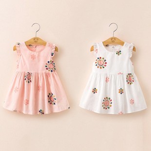 Dress For Girls Children Toddler  Kid Baby Girl Embroidery