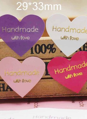 100pcs mulit paper gold/silver foil labels DIY handmade wit