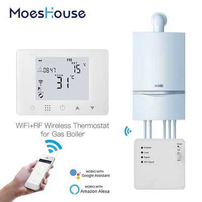 WiFi Smart Thermostat Wall-Hung Gas Boiler Heating Temperatu
