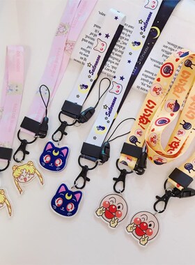 Sailor Moon Luna  Anpanman Pink Panther Pattern Neck/Wris