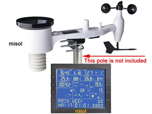 MISOL / Wireless weather station connect to WiFi, upload dat