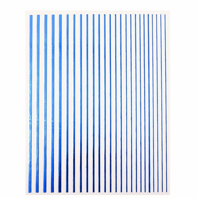 Gradient Stripe Wave Lines 3D Nail Art ers Self Adhesive Mul