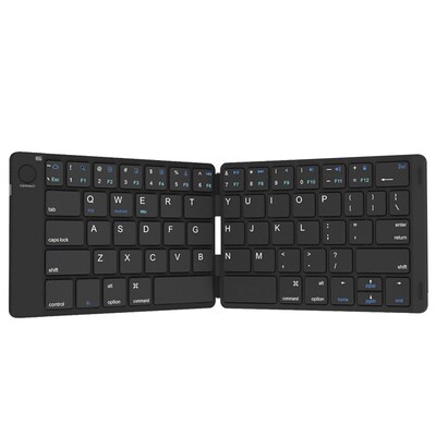 Universal Bluetooth Keyboard Black Foldable Leather Cover O