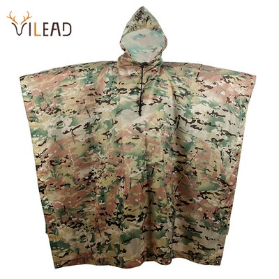 VILEAD Polyester Impermeable Outdoor Raincoat Waterproof Wo