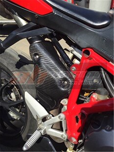 Exhaust Heat Cover  For Ducati 848 1098 1198  Full Carbon Fi
