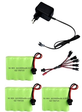 ( ) 4.8v 3000mah NiMH Battery Charger Set  Rc  Cars  Robots