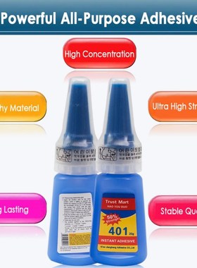 20ml 401 Super Glue Fast Adhesive Quick Dry Quick Sol Cerami