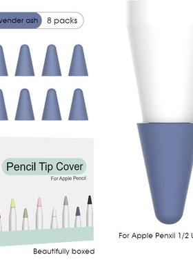 8PCS Mix Colors Silicon Case  Apple Pencil Cap  iPad Pencil