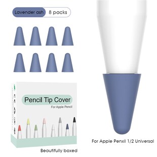 8PCS Mix Colors Silicon Case Apple Pencil Cap iPad Pencil