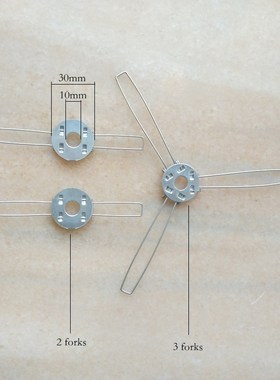 200pcs/lot 2 or 3 forks galvanized fixing spring clip for fi