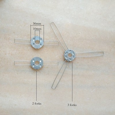 200pcs/lot 2 or 3 forks galvanized fixing spring clip for fi