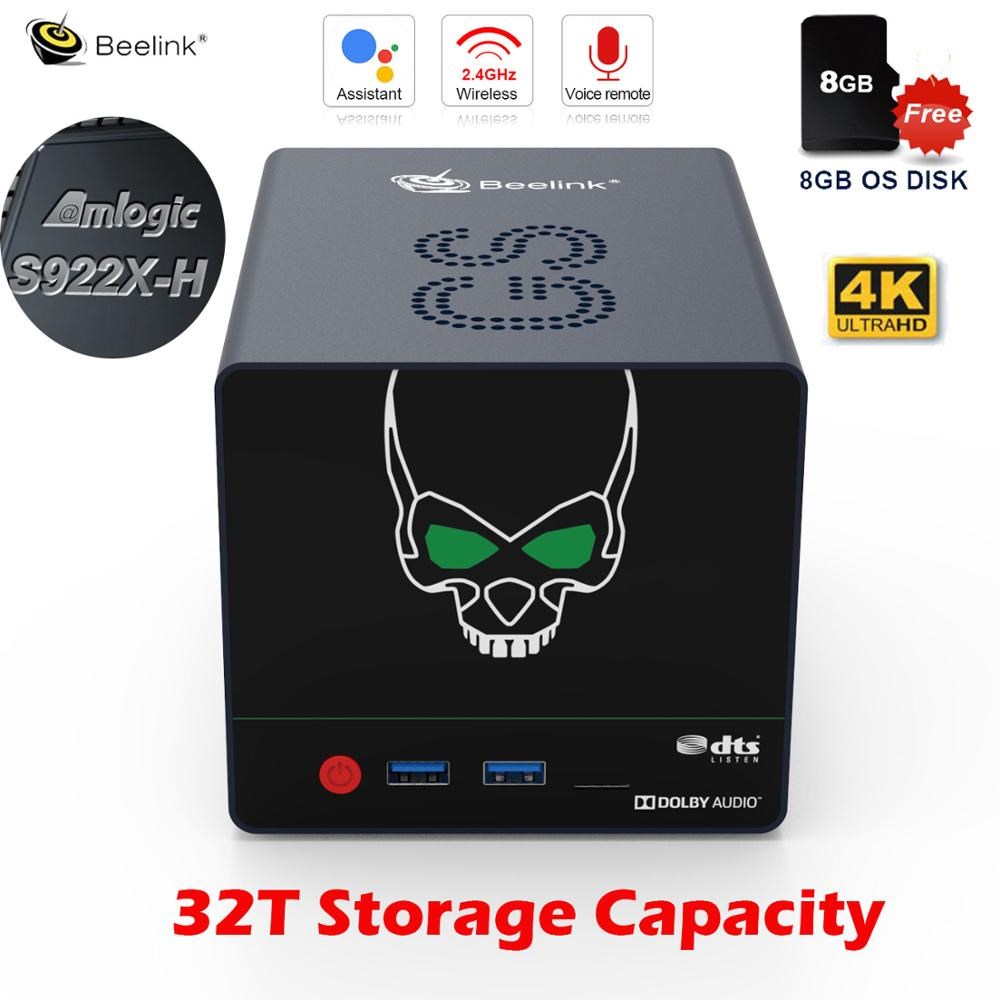 Beelink NAS Android TV Box 4GB 64GB DDR4 Amlogic S922X H An