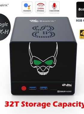 Beelink NAS Android TV Box 4GB 64GB DDR4 Amlogic S922X H An