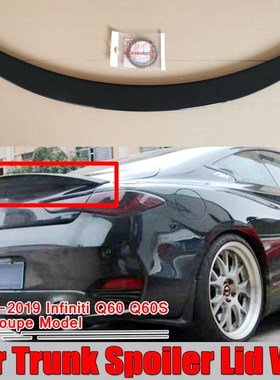 Sundial Style Real ABS Car Rear Trunk Boot Lip BLACK Spoiler