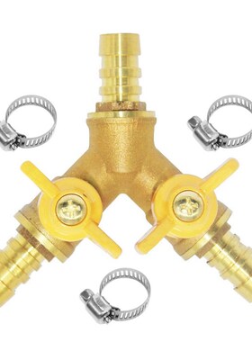 AA99  Br three way pipe joint Double switch br Y shaped val