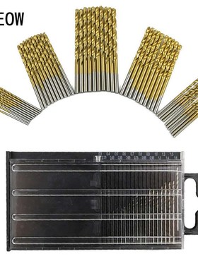 20pcs/50pcs Mini Drill Bit Set HSS Titanium Metal Twist Dril