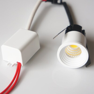 3W 6W Dimmable cob Led Recessed Cabinet mini Spot light 110V