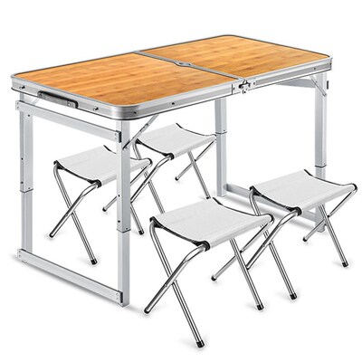 Folding table stall Portable outdoor table folding home simp