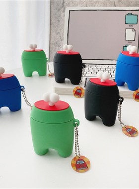 Hot Games Among Us for Airpods 2 Case Cute Anti lost Headse
