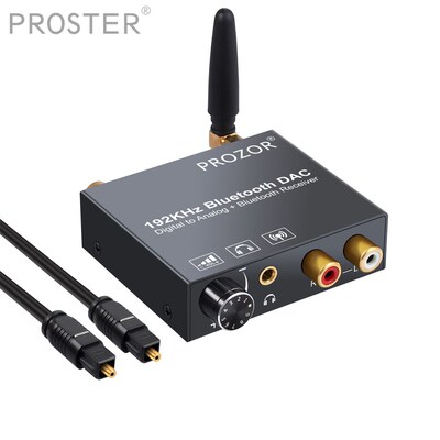 192kHz DAC Converter with Bluetooth Receiver Volume Control