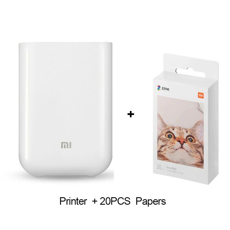 xiaomi bluetooth printer zink print 300dpi ar photo portable