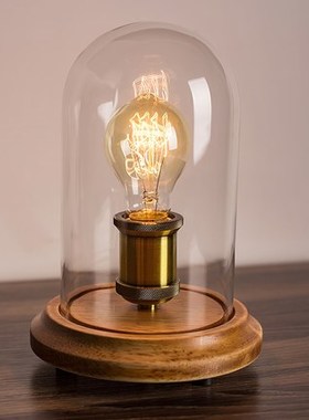 Loft Country Solid Wood Simple Retro Bedroom Bedside Cafe B