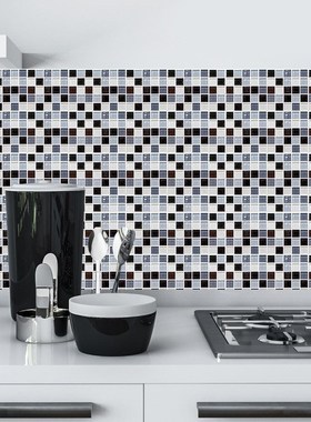 10pcs DIY Mosaic Self Adhesive Tile Backsplash Wall Sticker