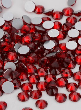 Dark Red/Siam FlatBack Glass Rhinestones Non-HotFix for Nail