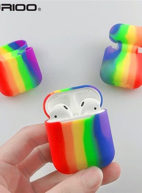Rainbow Bright Color Case For Airpods 1 2 Earphone Protecti